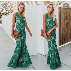 VICI Beauty Never Fades Lace Maxi Dress